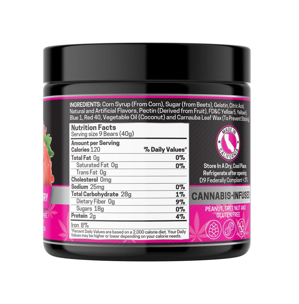 Delta 8 Gummies, Strawberry - 1000mg | 25 Pcs Gummies